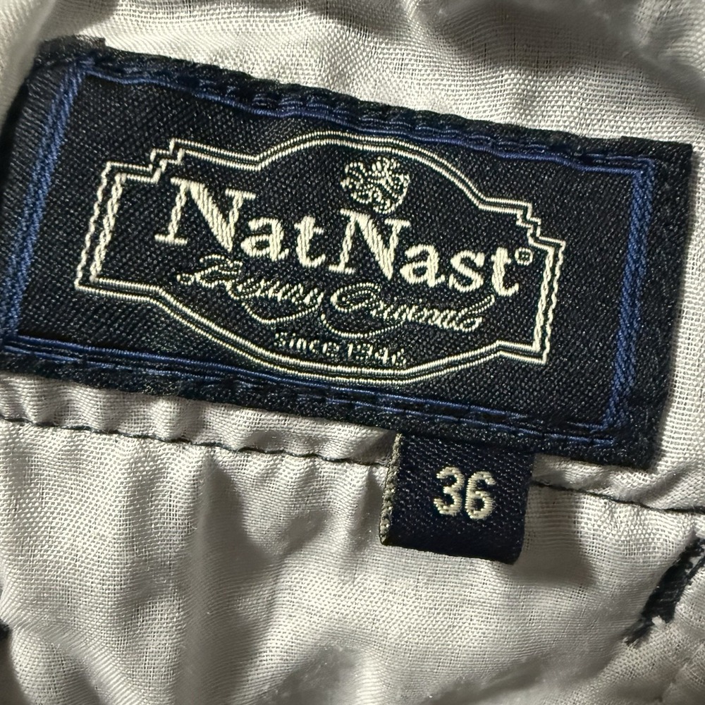 Nat Nast Shorts‎ Mens Luxury Originals 36 Cotton Spandex Front Chino Casual Navy